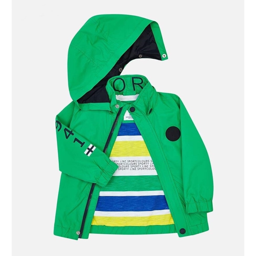 Mayoral Green Rain Jacket With Lining Size 5